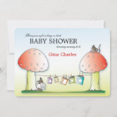 Neem een Uitnodiging van het Baby shower van het B (Voorkant)