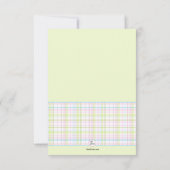 Neem een uitnodiging voor een Baby shower van het  (Achterkant)