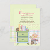 Neem een uitnodiging voor een Baby shower van het  (Voorkant / Achterkant)