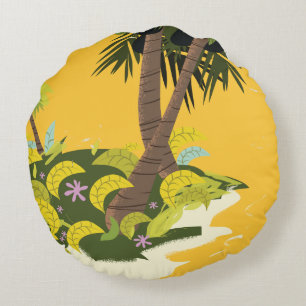 Neem een Vacation Bahamas vintage poster Rond Kussen
