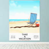 Neem een Vakantie Canvas Afdruk (Insitu (Houten vloer))