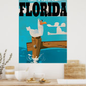 Neem een vakantie - Florida vintage reisposter. Poster (Keuken)