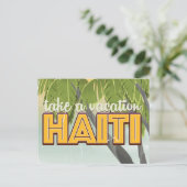 Neem een vakantie naar Haïti reisposter Briefkaart (Staand voorkant)
