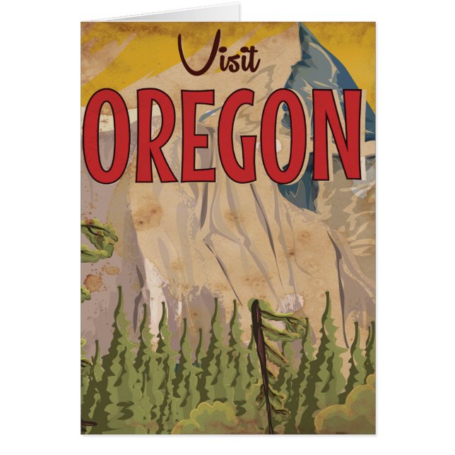 Neem een vakantie - Oregon vintage reisposter. (Voorkant)