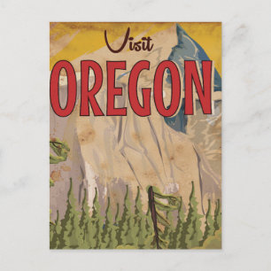 Neem een vakantie - Oregon vintage reisposter. Briefkaart