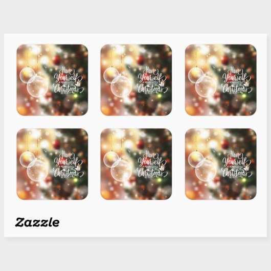 Neem een vrolijk kerstfeest | STICKER (Vel)