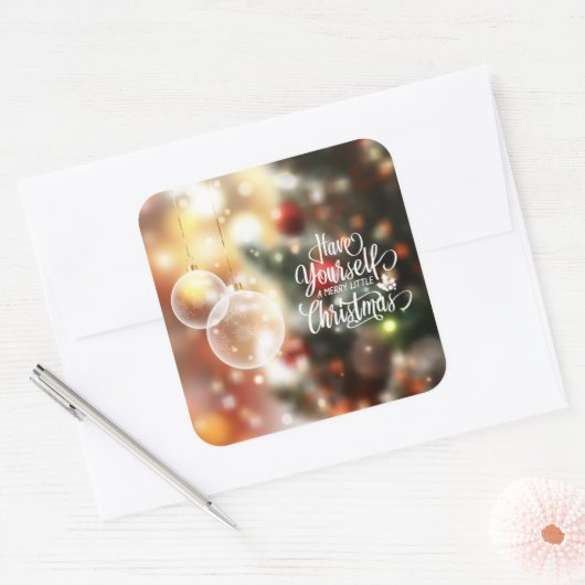Neem een vrolijk kerstfeest | STICKER (Envelop)