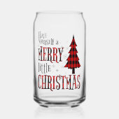 Neem een vrolijke kleine kerstboom blikvorm glas (Voorkant)