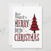 Neem een vrolijke kleine kerstboom feestdagenkaart (Voorkant)