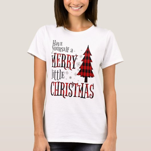 Neem een vrolijke kleine kerstboom t-shirt (Voorkant)