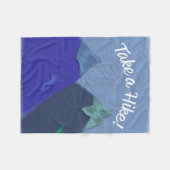 Neem een wandelende bergtop fleece deken (Voorkant (Horizontaal))