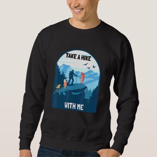 Neem een wandeling met me wandelaars trui (Voorkant)