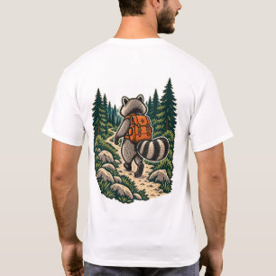 Neem een wandeling Wasbeer Wandelaar Vintage Outdo T-shirt