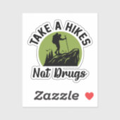 Neem een wandelwagen zonder medicijnen - wandelend sticker (Vel)