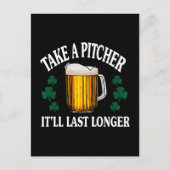 Neem een werper, die gaat langer mee briefkaart (Voorkant)