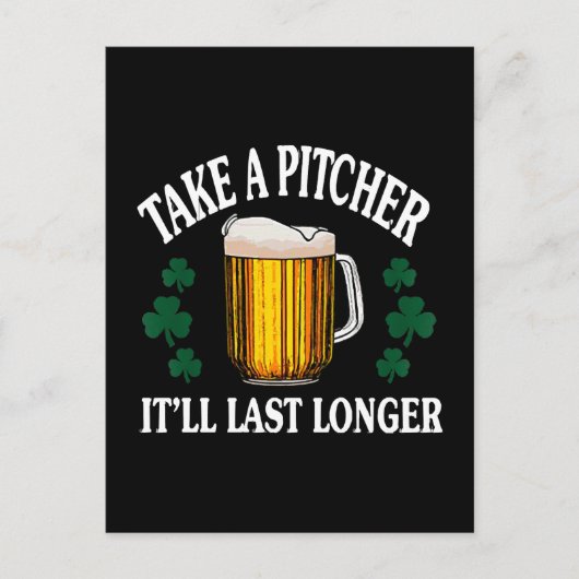 Neem een werper, die gaat langer mee briefkaart (Voorkant)