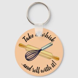 "Neem een whiskywhisky" whiskywhisky en rolpinnen Sleutelhanger