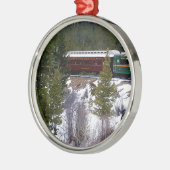 Neem een wintertrein op de Georgetown Loop Railroa Metalen Ornament (Links)