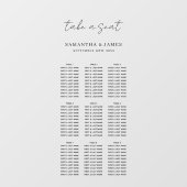 Neem een zacht Stijlvol Weddenschap Grafiek Raamsticker (Vel)