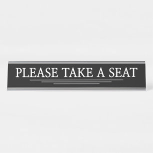 "NEEM EEN ZITPLAATS IN" BUREAU NAAMBORDJE