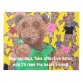 Neem effectieve notities, anders stuur ik het beer notitieblok (Voorkant)