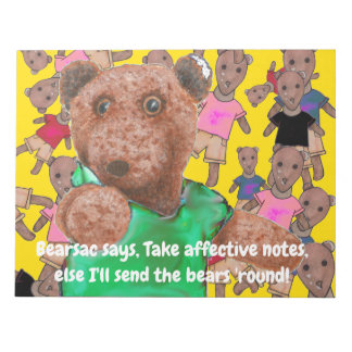 Neem effectieve notities, anders stuur ik het beer notitieblok