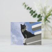 Neem elke Challenge motivatie kat op Briefkaart (Staand voorkant)