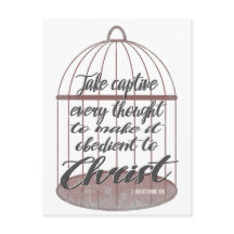 Neem elke gedachte, scriptie gevangen