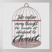 Neem elke gedachte, scriptie gevangen poster (Voorkant)