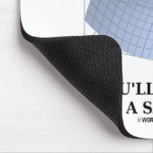 Neem elke weg in het leven een zadel punt (Wiskund Muismat (Hoek)