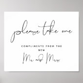 Neem er een, huwelijksgunsten teken poster (Voorkant)