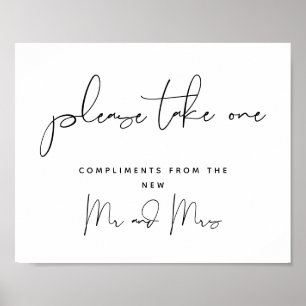 Neem er een, huwelijksgunsten teken poster