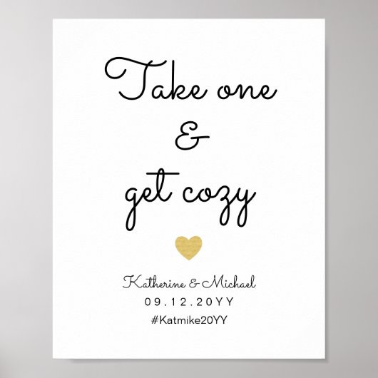 Neem er eentje en profiteer van Cozy Wedding Blank Poster (Voorkant)