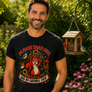 Neem er eentje — Grappige eekhoorn vogelspotten T-shirt