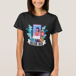 Neem Foto voor geheugen Happy Selfie Day 21 juni S T-shirt