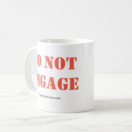 Neem geen mok in (Voorkant links)