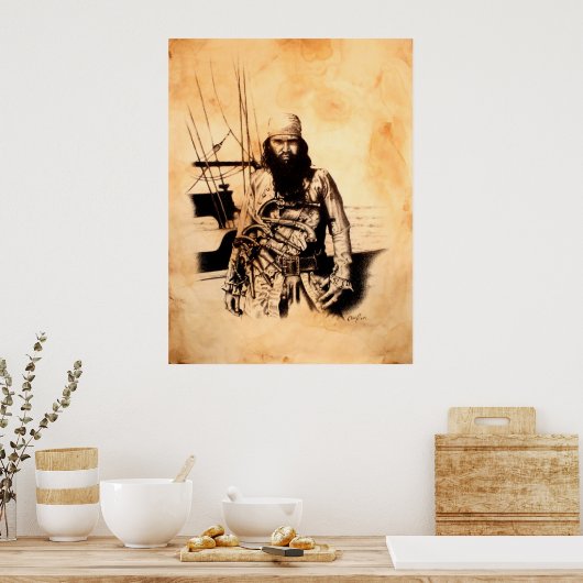 "Neem geen quarters" Poster (Keuken)