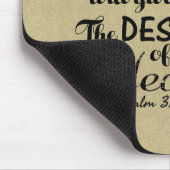 Neem genoegen in de Lord Psalm 37 4 Bijbelverse Muismat (Hoek)