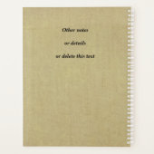 Neem genoegen in de Lord Psalm 37 4 Bijbelverse Planner (Achterkant)