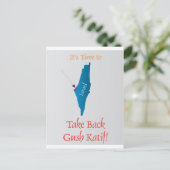 Neem Gush Katif terug Briefkaart (Staand voorkant)