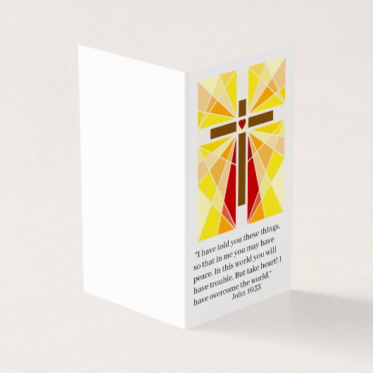 Neem hart gebedskaart kaart (Buitenkant)