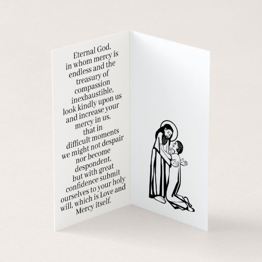 Neem hart gebedskaart kaart (Binnen)