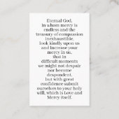 Neem hart gebedskaart visitekaartje (Achterkant)