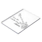 Neem hem op met de strings - psalm 150:4 notitieboek (Linkerzijde)