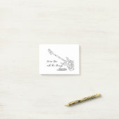 Neem hem op met de strings - psalm 150:4 post-it® notes (Op bureau)