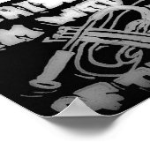 Neem hem op met het geluid van het Trumpet-Poster Poster (Hoek)