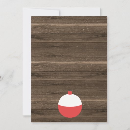 Neem het aas een grote een 1e verjaardag uitnodigi kaart (Achterkant)