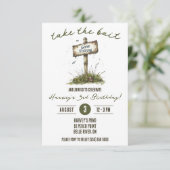 Neem het aas, Gevist verjaardagsfeestje Kaart (Staand voorkant)