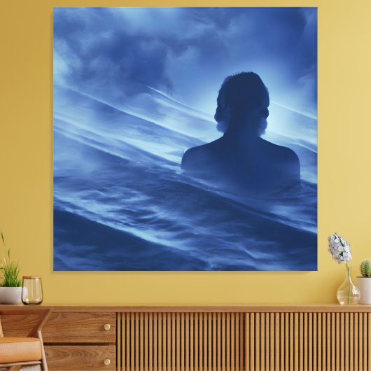 Neem het alleen onder ogen canvas afdruk (Insitu (Woonkamer))