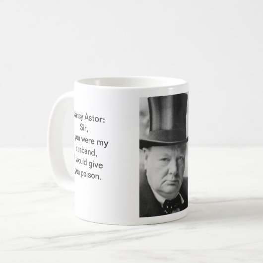 Neem het als een man - Churchill mok (Voorkant links)